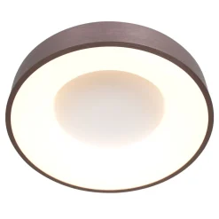 Steinhauer LED Deckenlampe Metall Kunststoff in Bronze Weiß Ø48 cm< Deckenleuchten|Led Lampen