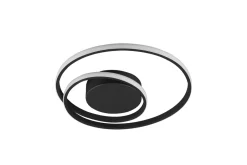 Trio Reality LED Deckenlampe Metall Schwarz 2500 lm B:39 cm Spirale< Flurlampen|Bürolampen