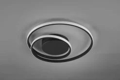 Trio Reality LED Deckenlampe Metall Schwarz 2500 lm B:39 cm Spirale< Flurlampen|Bürolampen