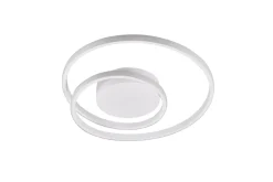 Flurlampen|Bürolampen*Trio Reality LED Deckenlampe Metall Weiß 2500 lm B:39 cm Spirale