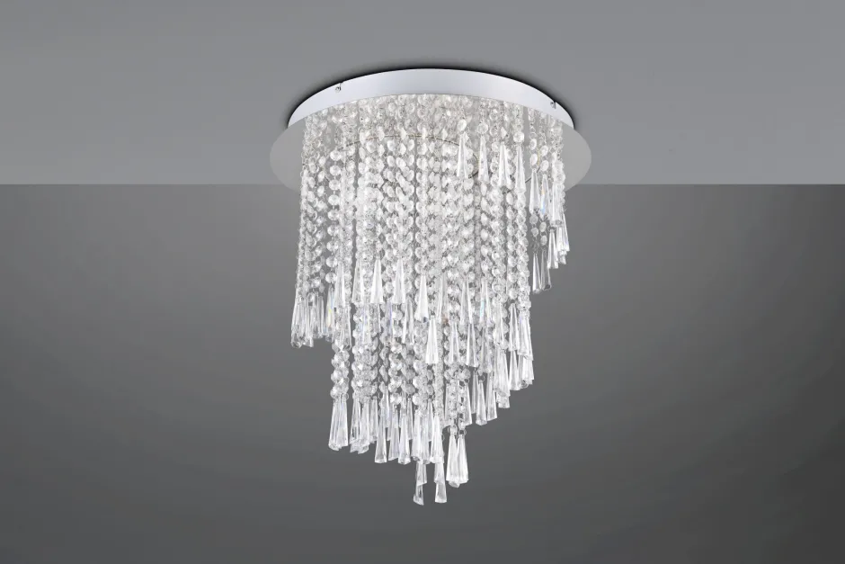 Trio Reality LED Deckenlampe mit Fernbedienung dimmbar Acryl Ø45 cm< Wohnzimmerlampen|Esszimmer Lampen