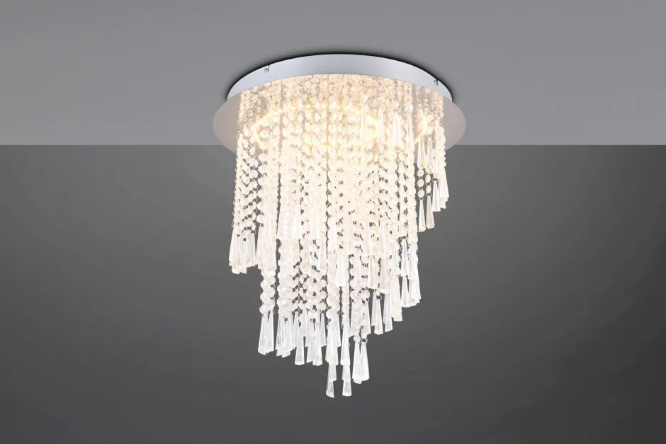 Trio Reality LED Deckenlampe mit Fernbedienung dimmbar Acryl Ø45 cm< Wohnzimmerlampen|Esszimmer Lampen