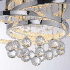 Paul Neuhaus LED Deckenlampe mit Kristallanhänger in Chrom warmweiß< Deckenleuchten|Flurlampen