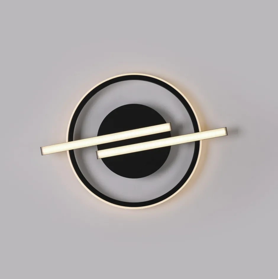 Just Light LED Deckenlampe Modern Schwarz Messing 3000 K dimmbar< Deckenleuchten|Led Lampen