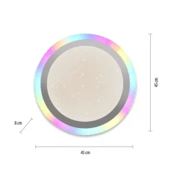 Just Light LED Deckenlampe Rainbow RGB Dimmer Ø45 cm Fernbedienung< Deckenleuchten|Flurlampen