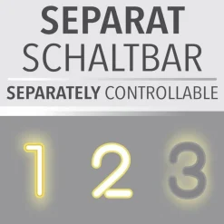 Deckenleuchten|Flurlampen*Paul Neuhaus LED Deckenlampe Ringe Weiß Schwarz warmweiß 3000 K 27 W