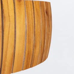 Elstead LED Deckenlampe rund Ø 50 cm Teakholz Furnier 3000 K Modern< Flurlampen|Bürolampen