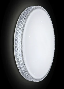 Deckenleuchten|Led Lampen*Novecento LED Deckenlampe rund Ø 40 cm Sternenhimmel 4000 K Weiß