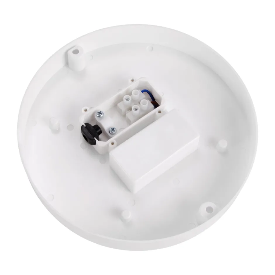 Badezimmer Lampe|Feuchtraumleuchten*Strühm LED Deckenlampe rund klein D: 16 cm IP65 Weiß außen Feuchtraum