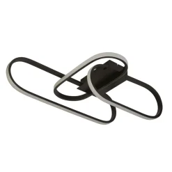 Deckenleuchten|Led Lampen*Searchlight LED Deckenlampe Schwarz 3000/4500/6500 K 1812 lm Metall