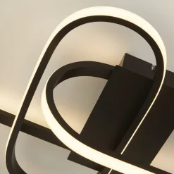 Deckenleuchten|Led Lampen*Searchlight LED Deckenlampe Schwarz 3000/4500/6500 K 1812 lm Metall