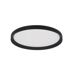 Deckenleuchten|Led Lampen*Steinhauer LED Deckenlampe Schwarz Weiß B:40 cm 2700 K rund