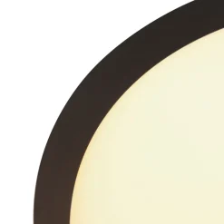 Deckenleuchten|Led Lampen*Steinhauer LED Deckenlampe Schwarz Weiß B:40 cm 2700 K rund