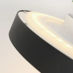 Deckenleuchten|Led Lampen*Steinhauer LED Deckenlampe Schwarz Weiß B:40 cm 2700 K rund