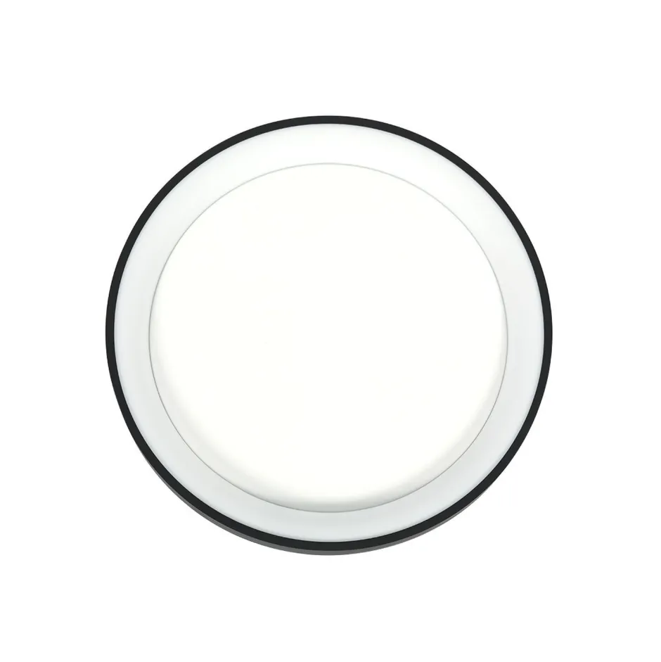 Steinhauer LED Deckenlampe Schwarz Weiß Ø28 cm 2700 K wohnlich< Deckenleuchten|Led Lampen