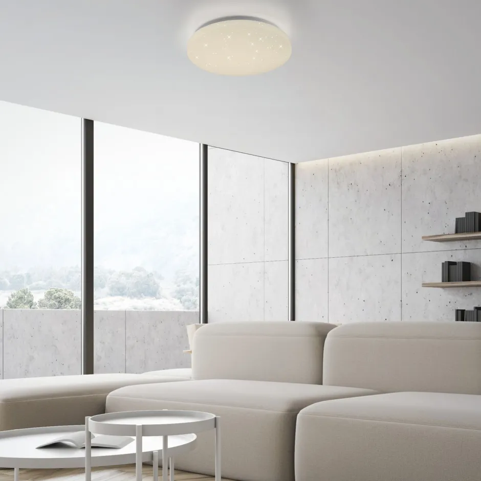 Just Light LED Deckenlampe Sternenhimmel Ø26 cm 4000 K neutralweiß< Deckenleuchten|Flurlampen