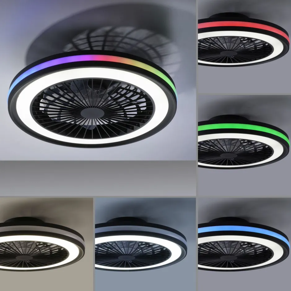 Just Light LED Deckenlampe Ventilator Fernbedienung RGB dimmbar< Deckenleuchten|Led Lampen