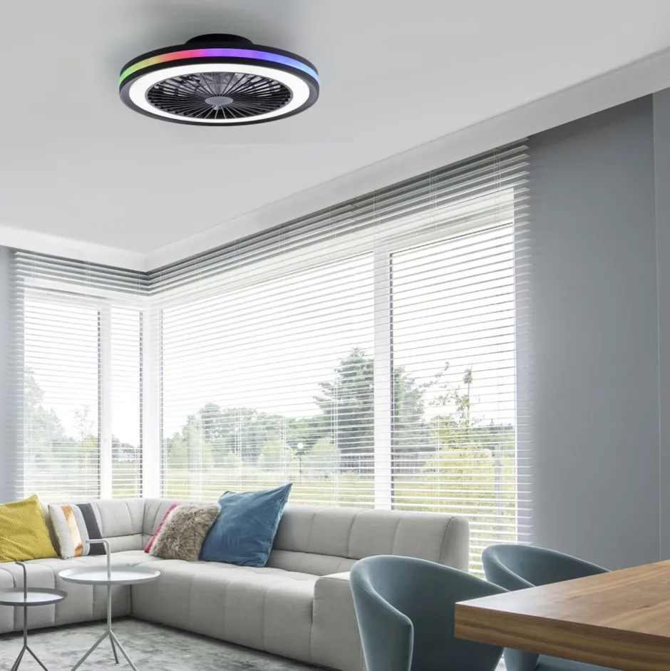 Just Light LED Deckenlampe Ventilator Fernbedienung RGB dimmbar< Deckenleuchten|Led Lampen