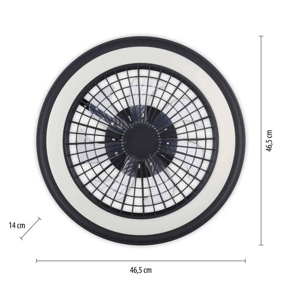 Just Light LED Deckenlampe Ventilator Fernbedienung RGB dimmbar< Deckenleuchten|Led Lampen