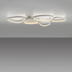 Just Light LED Deckenlampe Weiß Metall 3000 K 6100 lm L:116,5 cm< Deckenleuchten|Led Lampen