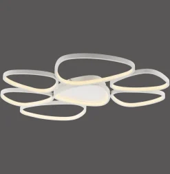 Deckenleuchten|Led Lampen*Just Light LED Deckenlampe Weiß Metall 3000 K 6100 lm L:92 cm