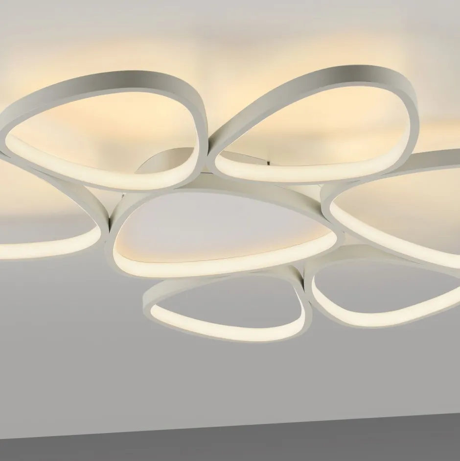 Deckenleuchten|Led Lampen*Just Light LED Deckenlampe Weiß Metall 3000 K 6100 lm L:92 cm