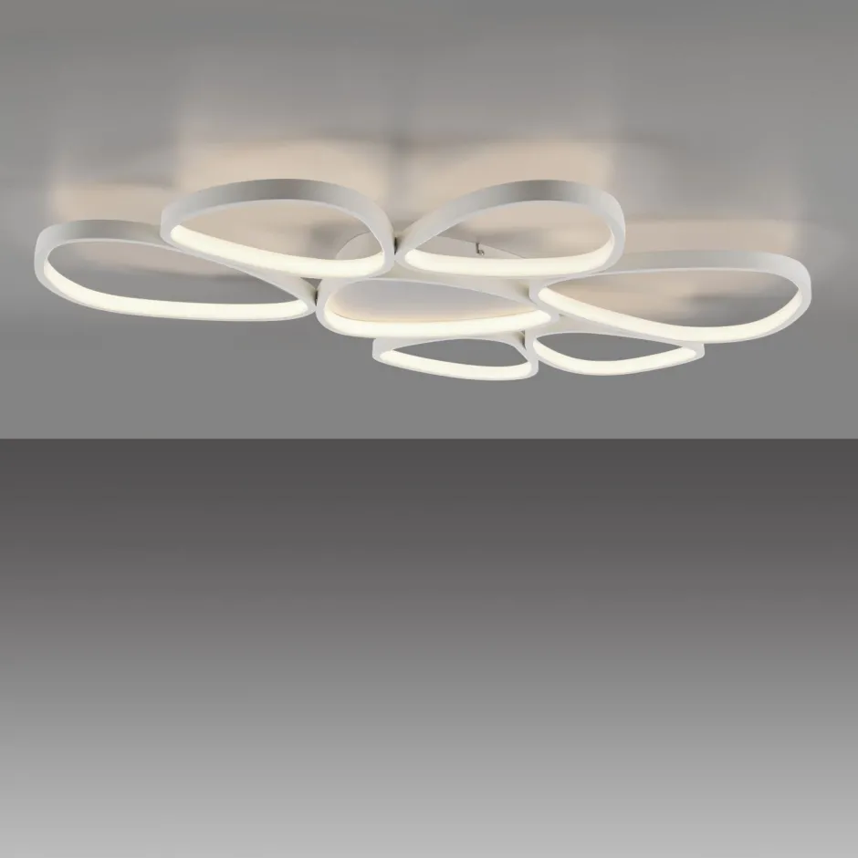 Deckenleuchten|Led Lampen*Just Light LED Deckenlampe Weiß Metall 3000 K 6100 lm L:92 cm