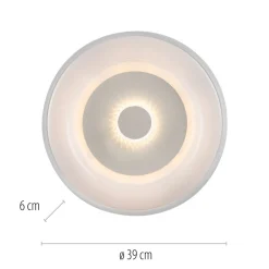 Deckenleuchten|Bürolampen*Just Light LED Deckenlampe Weiß RGB Beleuchtung mit Ø39 cm 2200 lm