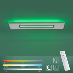 Just Light LED Deckenlampe Weiß RGB Licht dimmbar 2700-5000 K 34 W< Flurlampen|Bürolampen