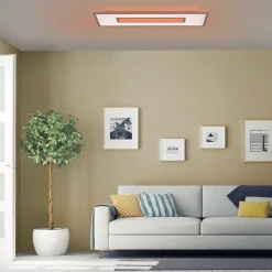 Just Light LED Deckenlampe Weiß RGB Licht dimmbar 2700-5000 K 34 W< Flurlampen|Bürolampen