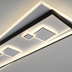 Paul Neuhaus LED Deckenlampe Weiß Schwarz warmweiß 3000 K 97,5 cm< Deckenleuchten|Flurlampen