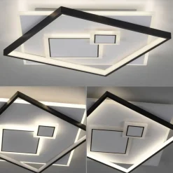 Deckenleuchten|Flurlampen*Paul Neuhaus LED Deckenlampe Weiß Schwarz warmweiß 3000 K 4900 lm