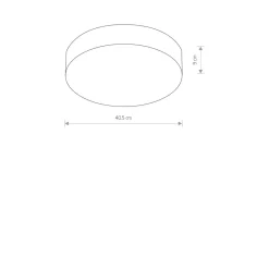 Nowodvorski LED Deckenleuchte Ø 40,5 cm in Silber 4000 K 2200 lm< Deckenleuchten|Led Lampen