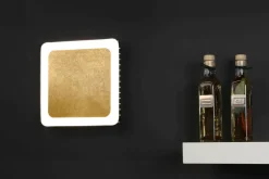 Eco-Light LED Deckenleuchte Aluminium Gold Schwarz 3000 K B:25 cm< Wohnzimmerlampen|Metall Lampen