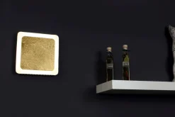 Eco-Light LED Deckenleuchte Aluminium Gold Schwarz 3000 K B:25 cm< Wohnzimmerlampen|Metall Lampen