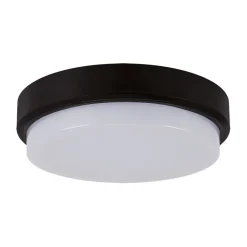 Strühm LED Deckenleuchte außen D: 21 cm IP65 Schwarz Weiß 4100 K< Badezimmer Lampe|Feuchtraumleuchten