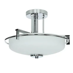 Wohnzimmerlampen|Glaslampen*Elstead LED Deckenleuchte Bad satiniertes Glas blendarm IP44