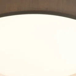 Searchlight LED Deckenleuchte blendarm Ø50 cm rund Stoff 1652 lm< Wohnzimmerlampen|Esszimmer Lampen