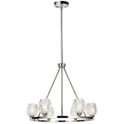 Moderne Lampen|Designerlampen*Elstead LED Deckenleuchte DARINA in Nickel Ø67cm Lampe