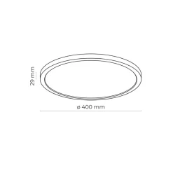 TK Lighting LED Deckenleuchte dimmbar IP54 40 cm rund Weiß 3 Lichtmodi< Deckenleuchten|Led Lampen