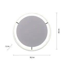 Deckenleuchten|Flurlampen*Just Light LED Deckenleuchte dimmbar Anthrazit Ø58,5 cm 3650 lm