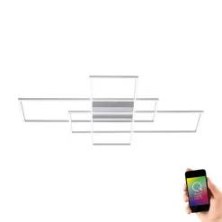 Paul Neuhaus LED Deckenleuchte Farbtemperaturwechsel L:101 cm 54 W< Deckenleuchten|Flurlampen