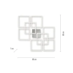 Paul Neuhaus LED Deckenleuchte Farbtemperaturwechsel 58 W in Stahl< Deckenleuchten|Flurlampen