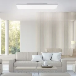 Wohnzimmerlampen|Metall Lampen*Paul Neuhaus LED Deckenleuchte Fernbedienung 100 cm Memory dimmbar