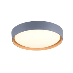 Flurlampen|Bürolampen*Just Light LED Deckenleuchte Grau Natur Ø40 cm 3400 lm dimmbar