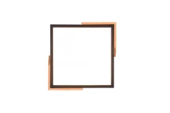 Trio Reality LED Deckenleuchte Holz 2400 lm B:31,5 cm Schwarz Natur< Flurlampen|Bürolampen