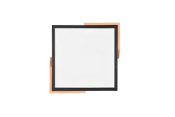 Trio Reality LED Deckenleuchte Holz 2400 lm B:31,5 cm Schwarz Natur< Flurlampen|Bürolampen