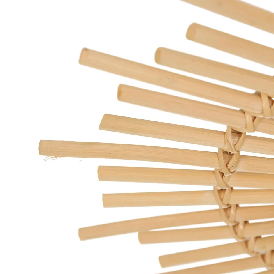 Steinhauer LED Deckenleuchte Holz Kunststoff in Natur Weiß Ø50 cm< Deckenleuchten|Led Lampen