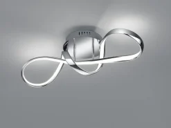 Trio Reality LED Deckenleuchte in Chrom dimmbar L:60 cm 28 W 3400 lm< Flurlampen|Bürolampen
