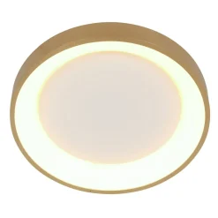 Deckenleuchten|Led Lampen*Steinhauer LED Deckenleuchte in Gold Weiß Ø38 cm 30 W gemütlich